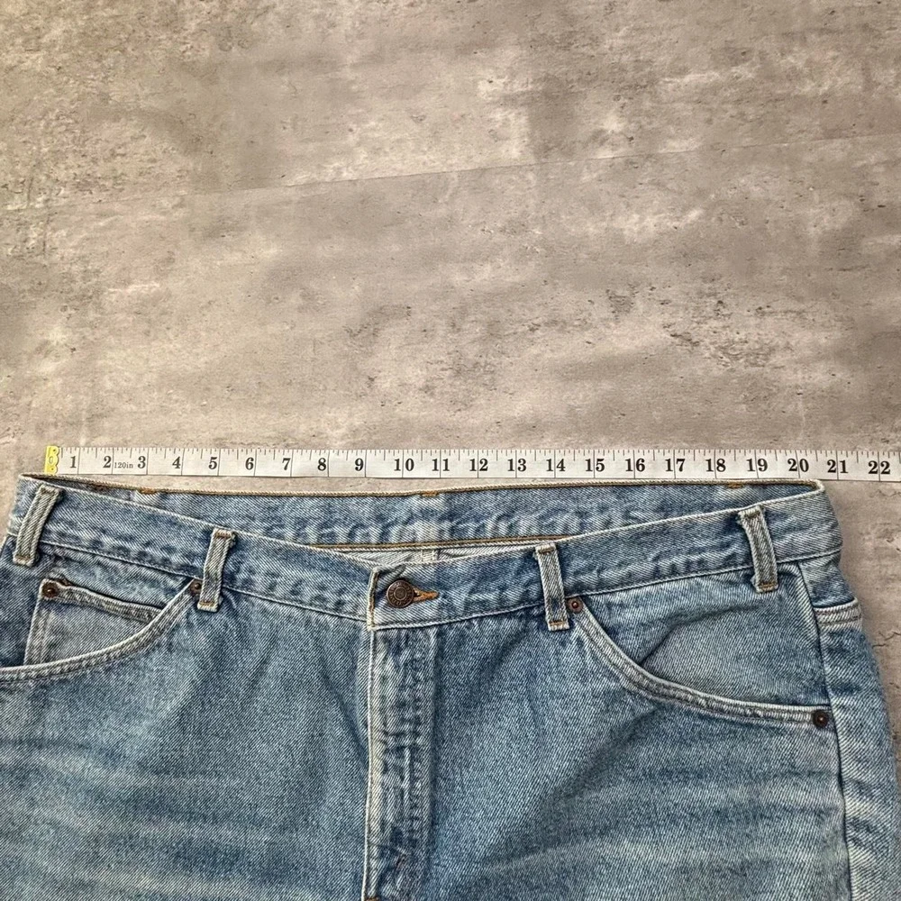 Levi's 643 Jeans Mens 40x30 Light Wash Vintage 80s Orange Tab Denim